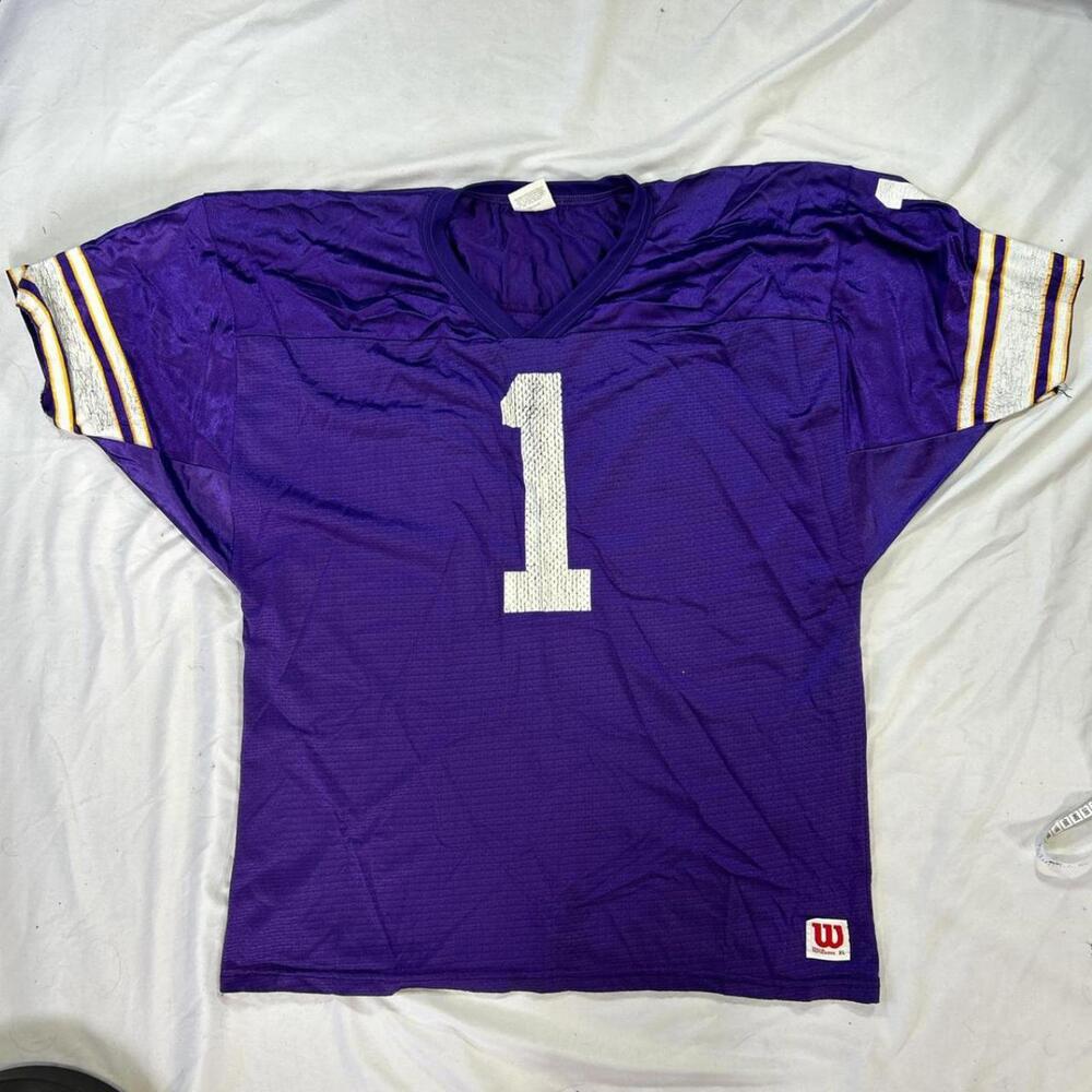 Vintage 1990s Wilson “Warren Moon era” Minnesota Vikings Jersey – XL Made in USA
